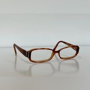 Fendi F974 Brown rectangle Eyeglasses